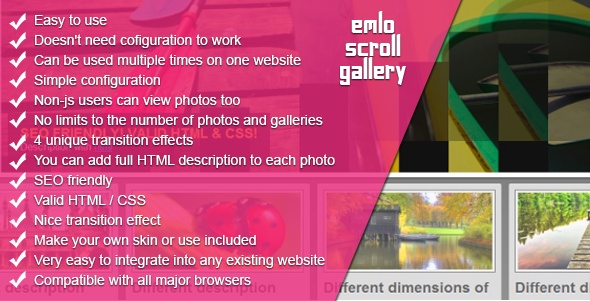 emloScrollGallery - jQuery gallery script with slices